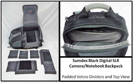 sumdex camera backpack dividers