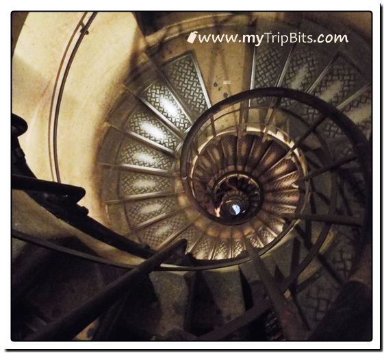 Stairway to Top of Arc de Triomphe